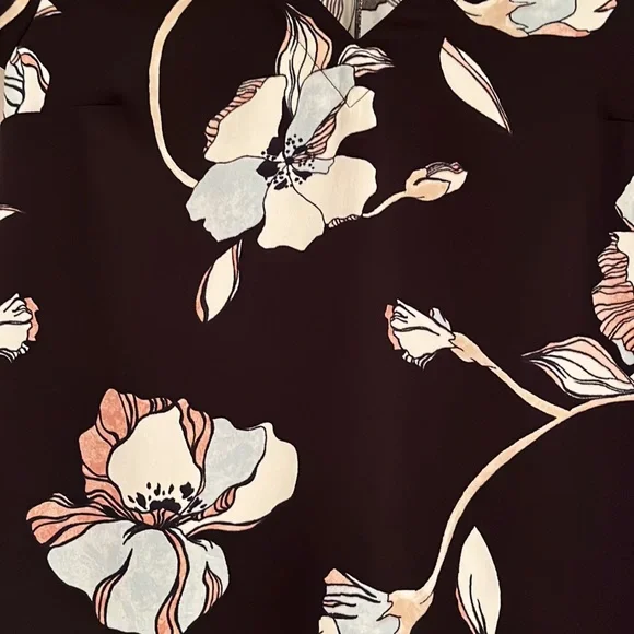 A New Day Black Floral Dress Size XS - Picture 6 of 8